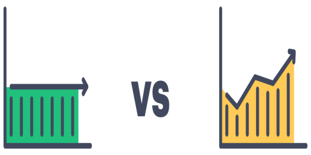 A comparison between two different colored objects AI-generated content may be incorrect.